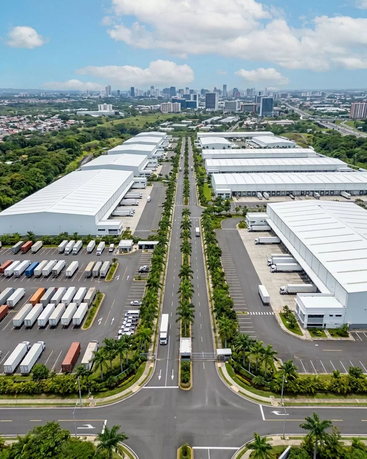 Parque industrial moderno de zona franca en Costa Rica